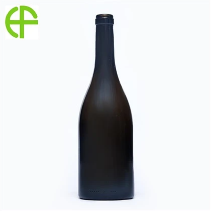 750ml zaytun yashil chuqur tubi bordo vino shishasi