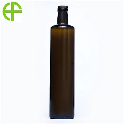750ml Zaytun yashil Xanzhou dumaloq zig'ir moyi shisha shishasi